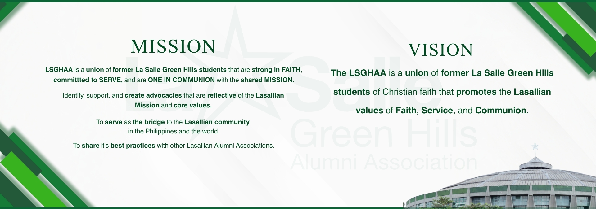 LSGHAA MISSION/VISION