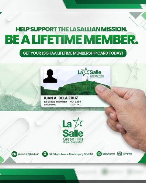 The LSGH Alumni Lifetime Membership Card
